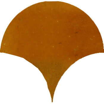 Mosaic House Moroccan tile Susie 8 Ochre  solid hand painted handpainted fishscales 